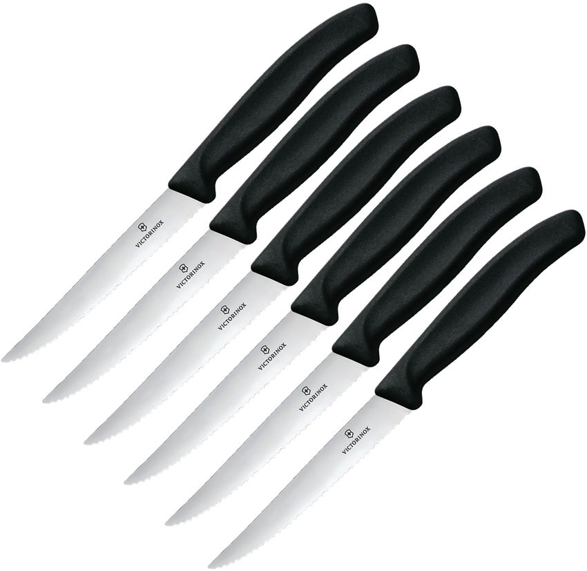 Steak Knife Set 6pc Black - VN672336
