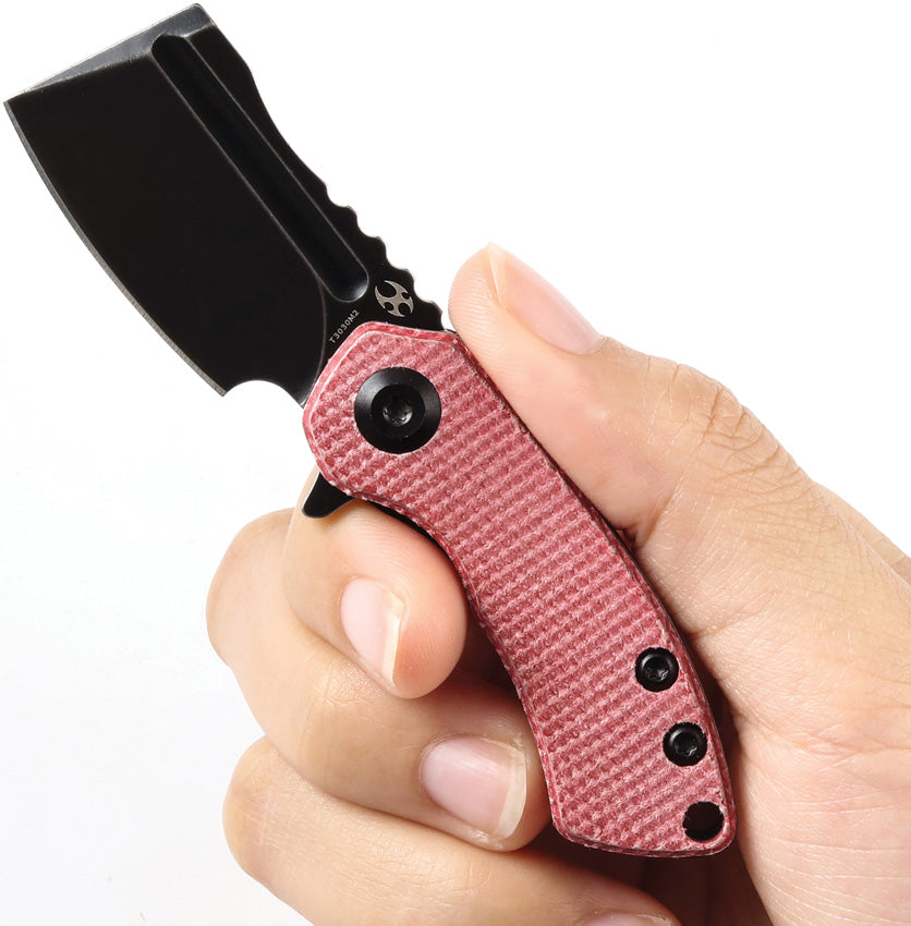 Mini Korvid Linerlock Red Mic - KT3030M2