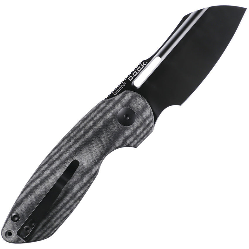 October Linerlock Blk Micarta - KIV3569A1
