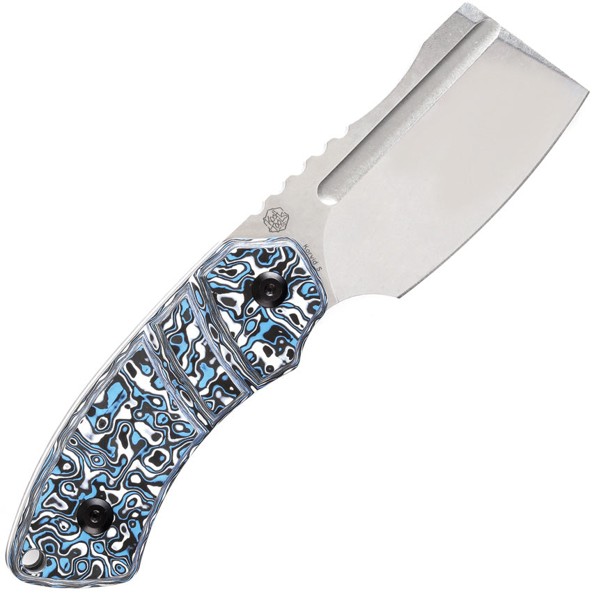Korvid S Fixed Blade Bl/W CF - KG2030A6