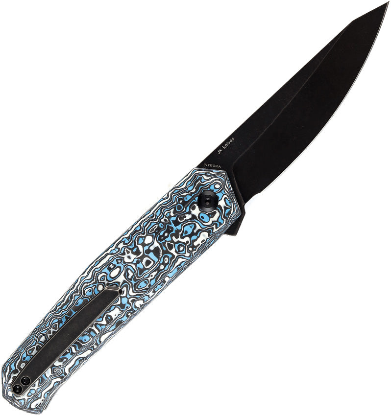 Integra Framelock Blue/Wht CF - K1042B2