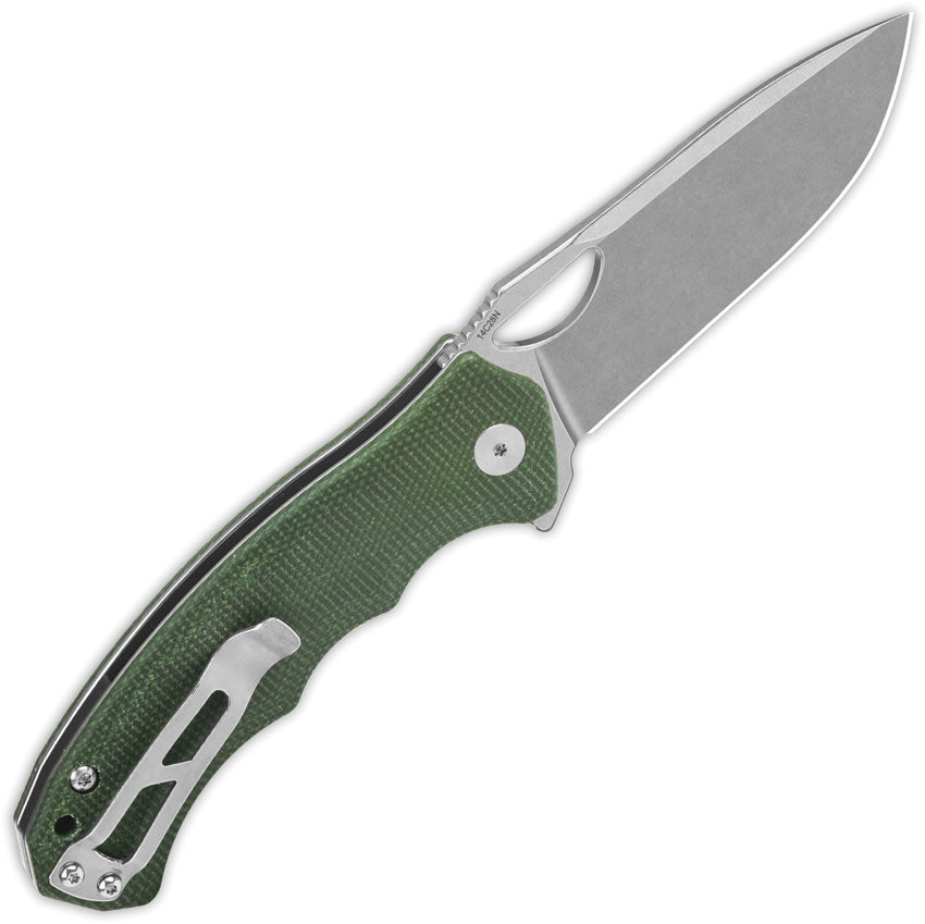Gorilla Linerlock Green Mic - QS153C1