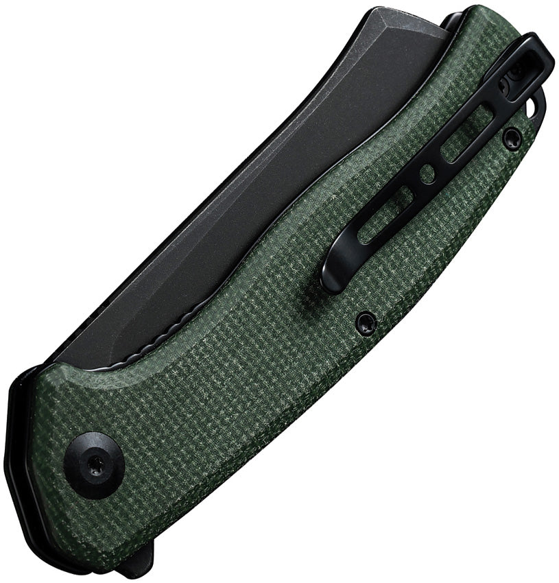 Traxler Linerlock Green Mic - S20057C4