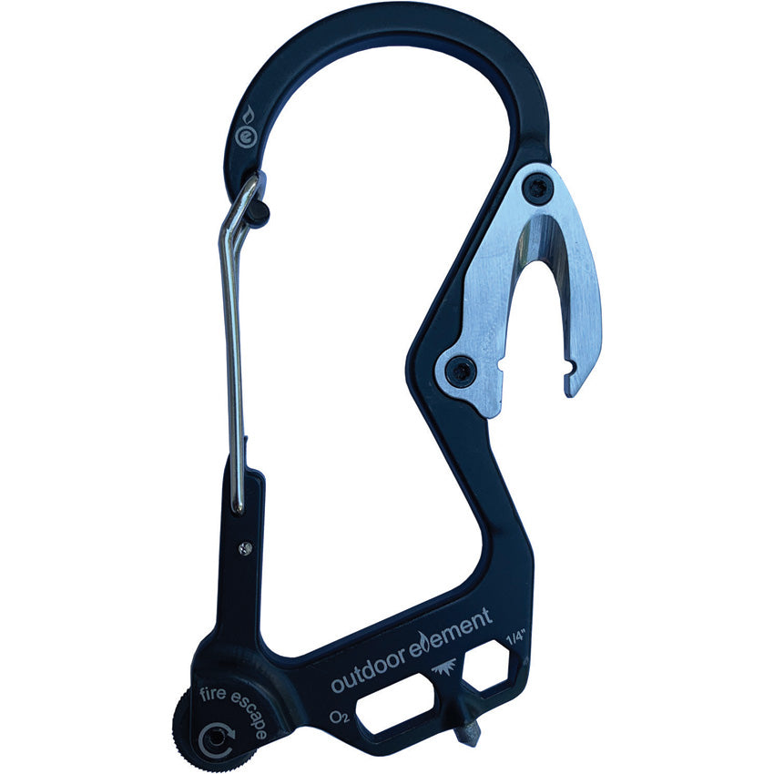 Fire Escape Carabiner Black - ODEFEBK