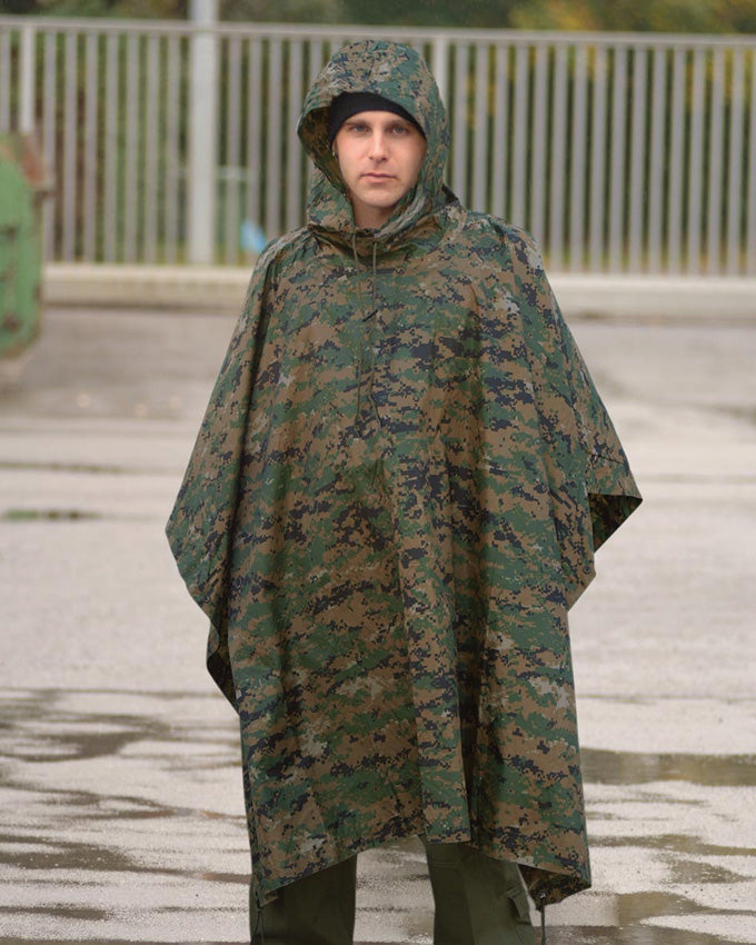 Digital WL Camo Ripstop Poncho - M4463