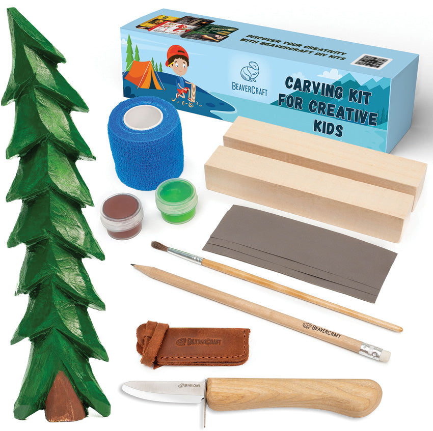 Spruce Tree Carving Kit - BVRDIY08