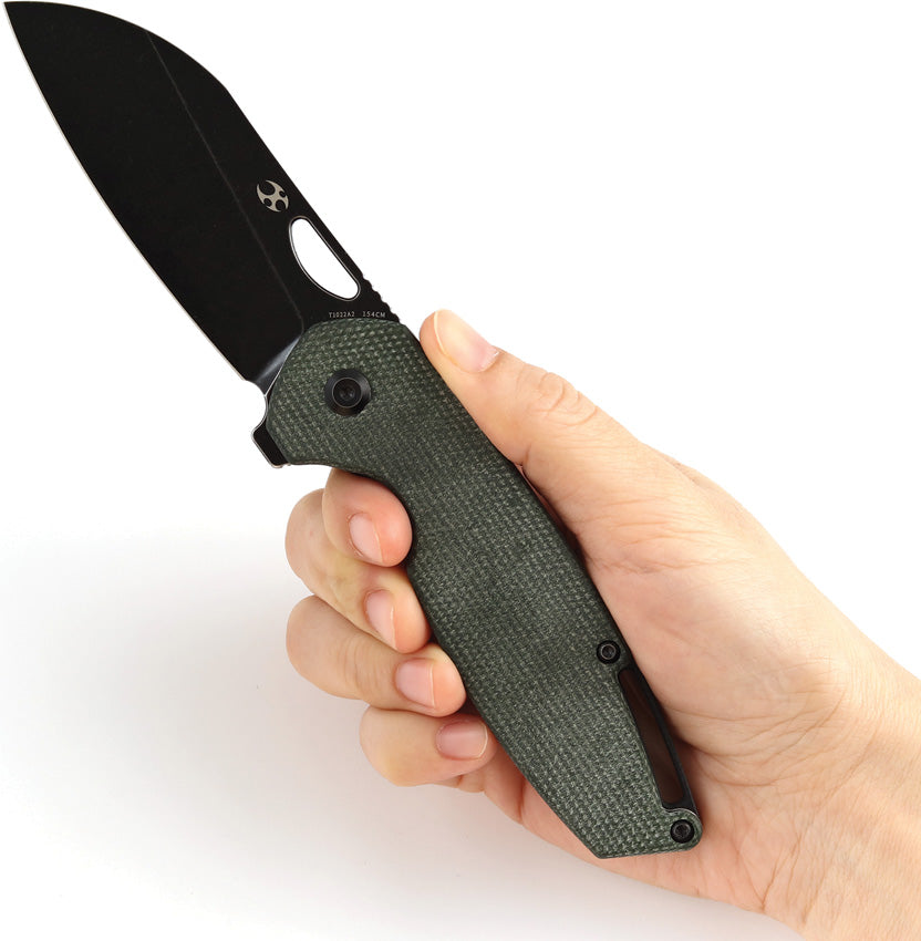 Model 6 Linerlock Grn Micarta - KT1022A2