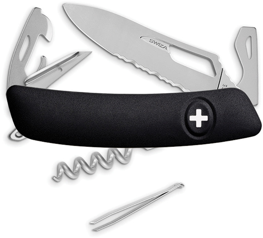 SH03 Swiss Pocket Knife Black - SZA0361010