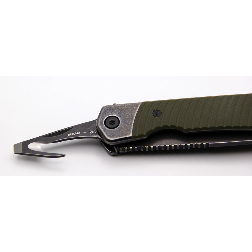 Duo Linerlock Drop Point OD - REVDUODGRN