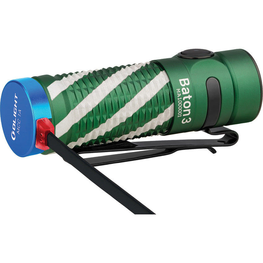 Baton 3 Flashlight Green - OLTBATON3CMGN