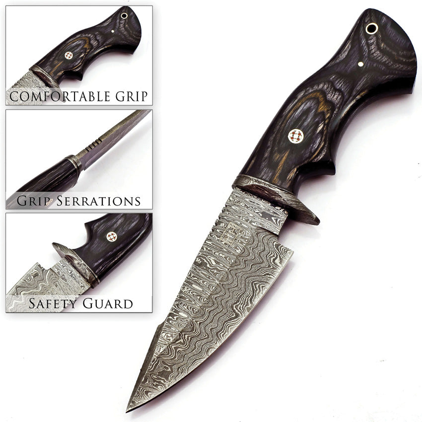 Fixed Blade Damascus Gray - FHKMLK004