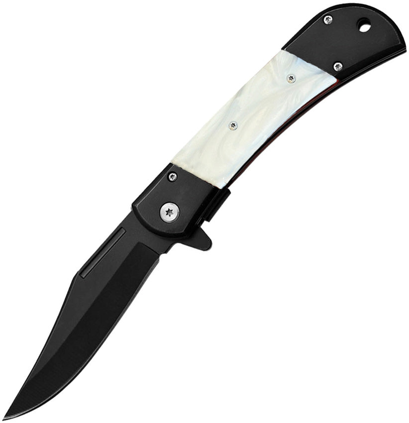 Linerlock A/O Faux Pearl/Black - EE10009MWPB