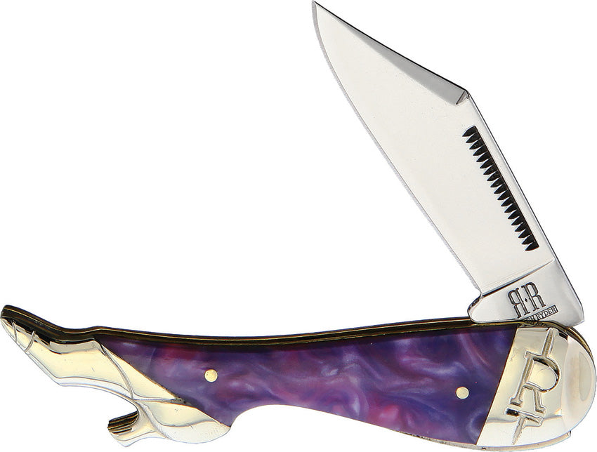 Leg Knife Purple Swirl - RR2152