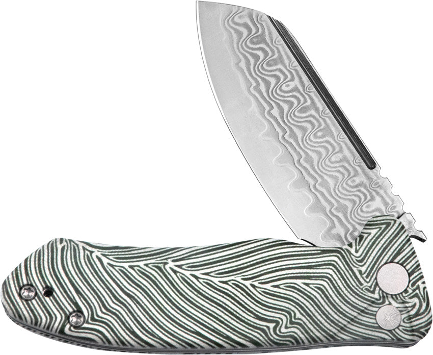 Creon Button Lock White/Grn - KUB336A