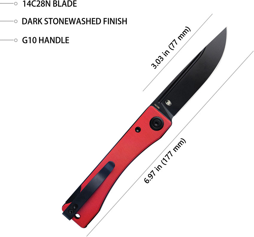 Akino Lockback Red G10 - KUB2102C