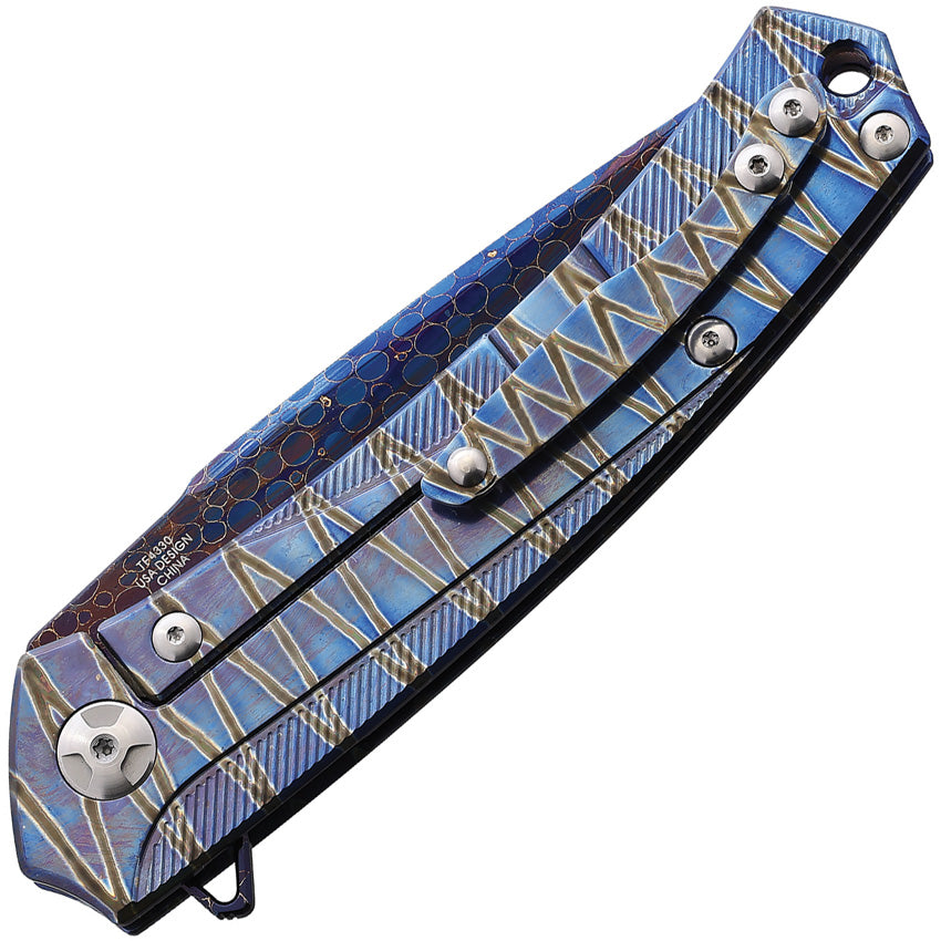 JK Series Framelock Damascus - TF4330