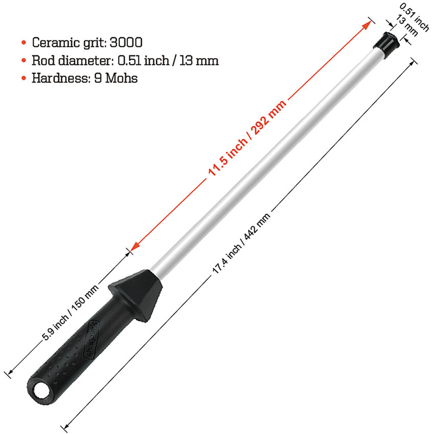 Ceramic Sharpening Rod - SHP109R