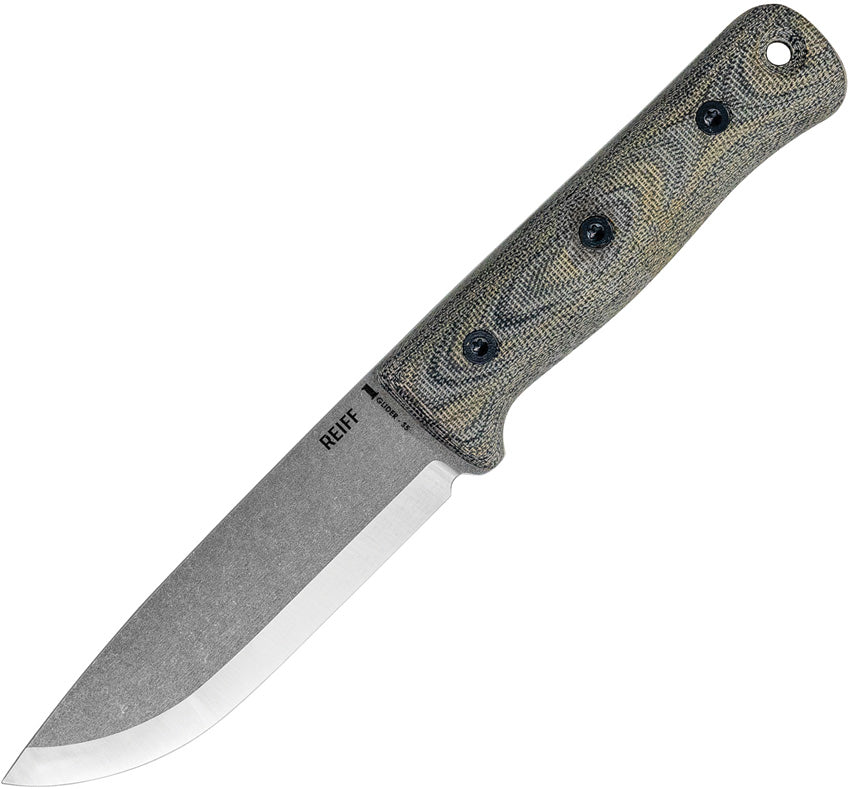 S5 Fixed Blade Grn Micarta - REKS50212BCL