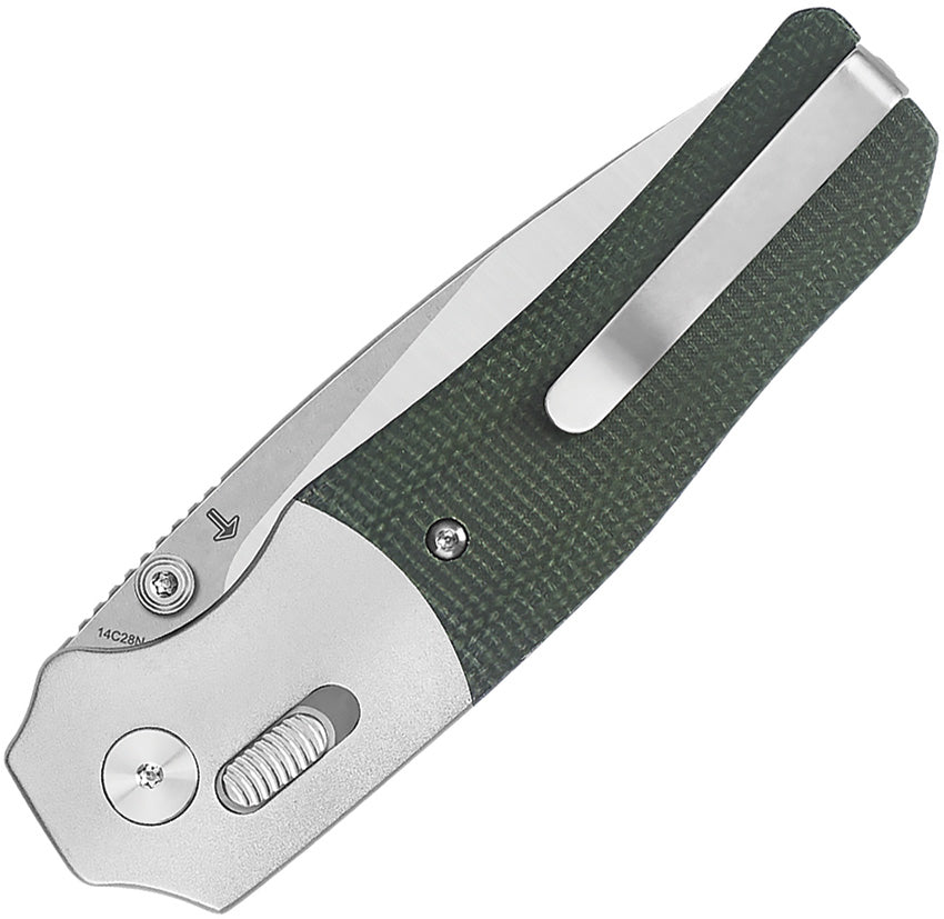 Vault Glyde Lock Green Micarta - QS157B1