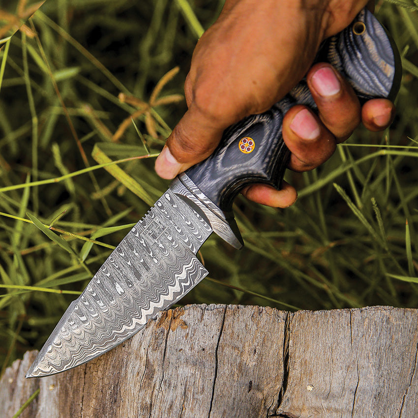 Fixed Blade Damascus Gray - FHKMLK004