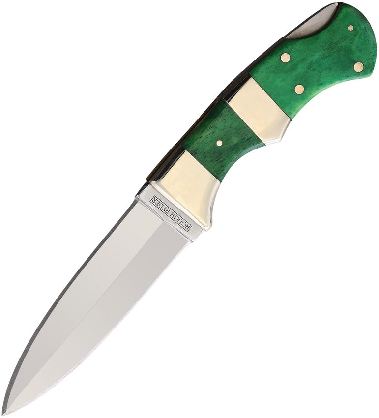 Push Dagger Lockback Green - RR2000