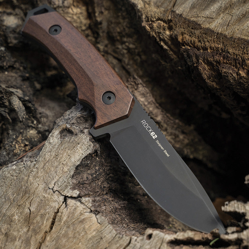 Rock 62 Fixed Blade Walnut - WXK00101