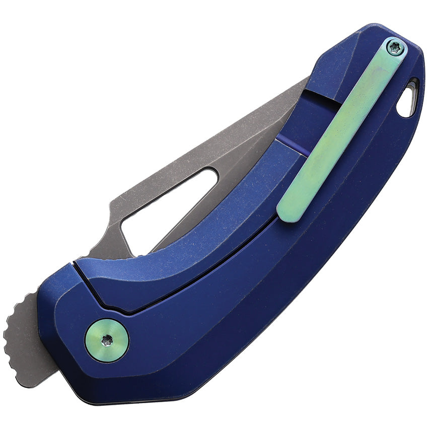 Oni XL Linerlock Blue Ti - DMN014XLTBL2