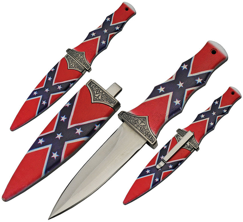 Boot Knife Confederate Flag - CN211467CF