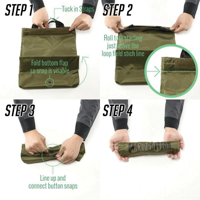 Roll Up Tote Green - MXTTEMXGRN