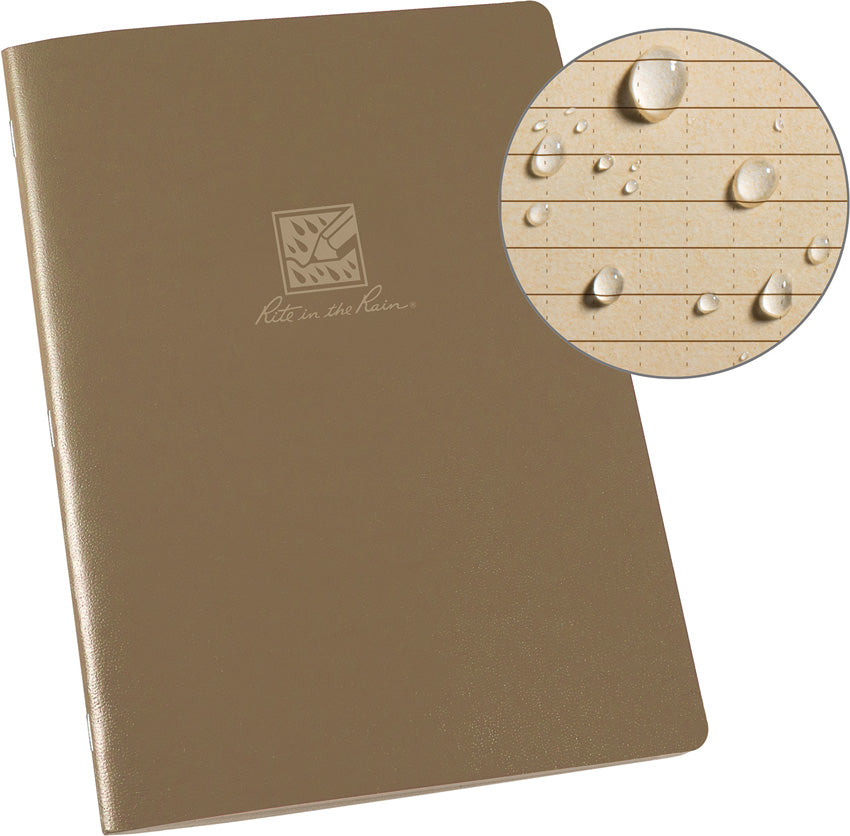 Large Stapled Notebook Tan - RITR971TLG