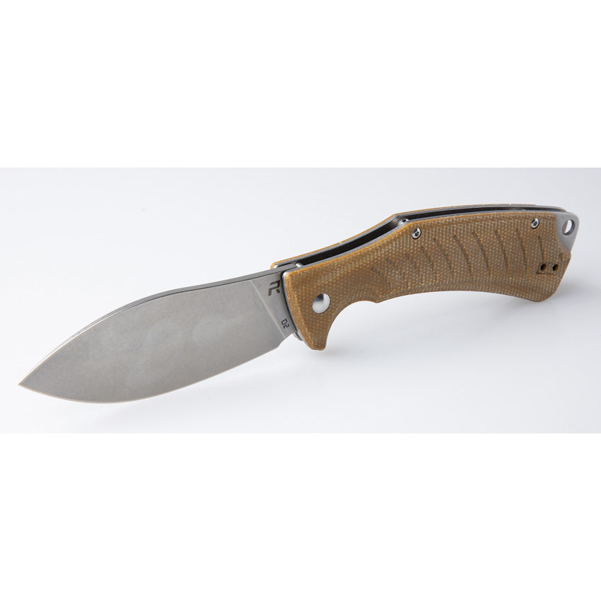 Ness Linerlock Brown Micarta - REVNESSMIC