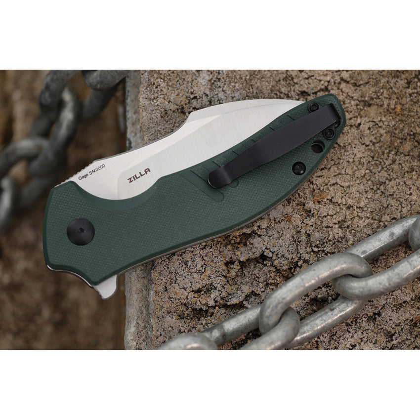 Zilla Linerlock Green - OLTZILLAGN