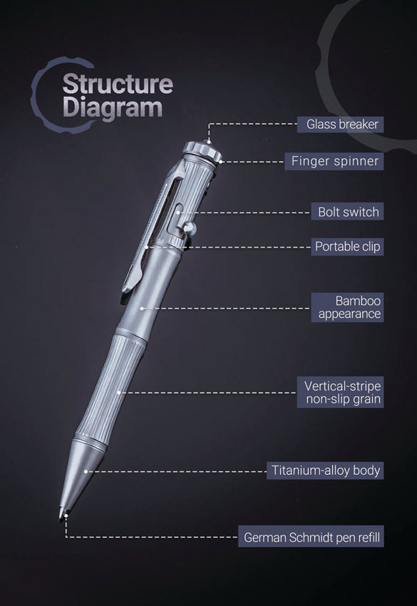 Titanium Tactical Pen - NXNP10TI