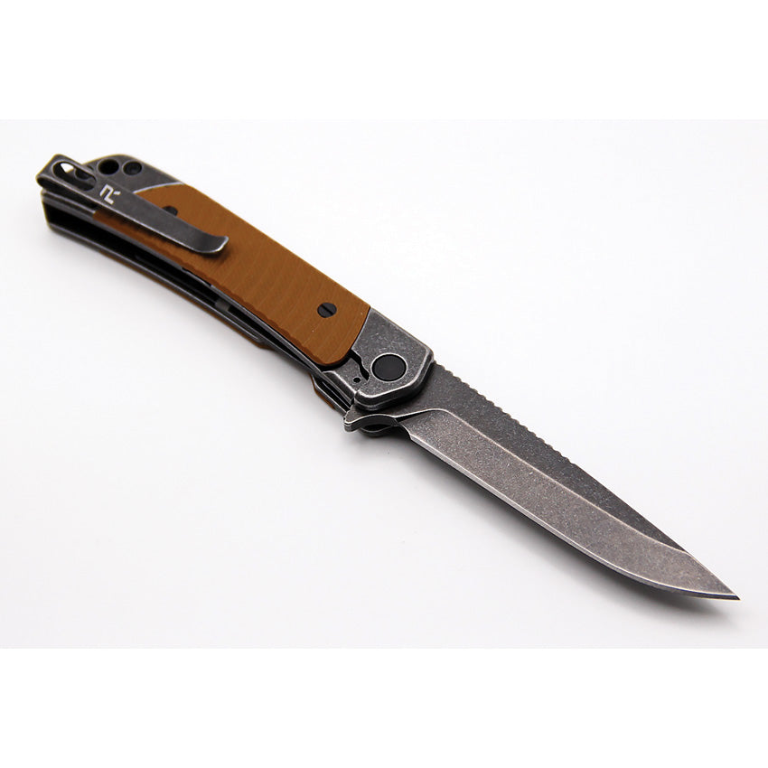 Duo Linerlock Drop Point Brown - REVDUODBRN