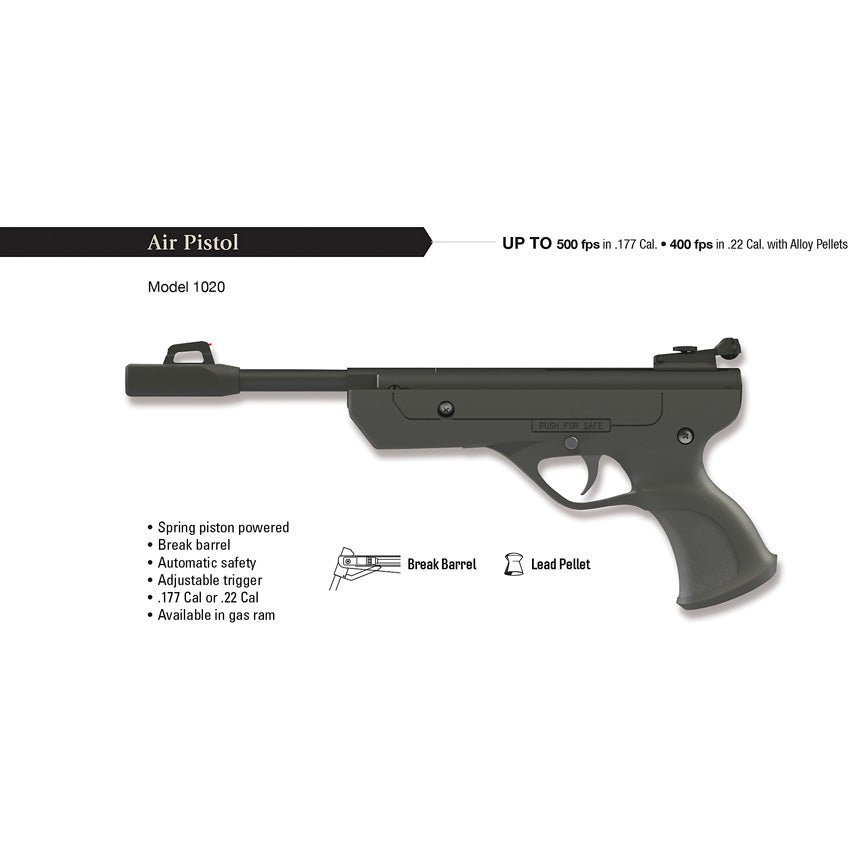 1020 Air Pistol .177 Caliber - MA1020