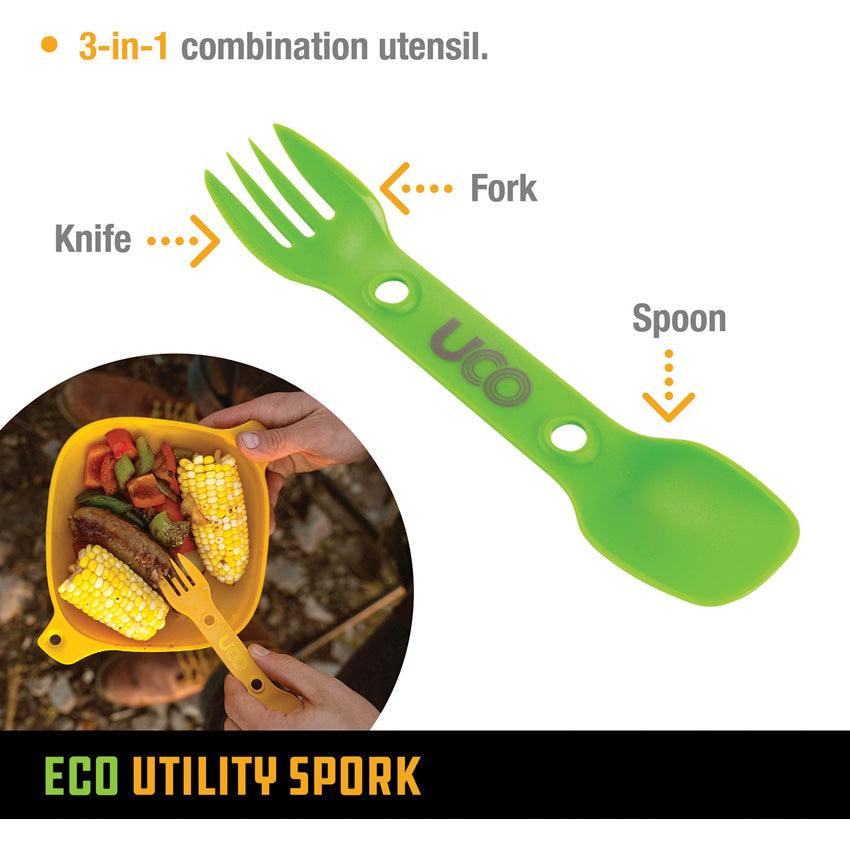 Eco Utility Spork Grn/Lav - UCO00049