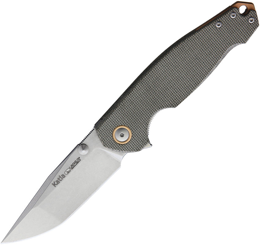 Katla Linerlock Green Micarta - V5982CG