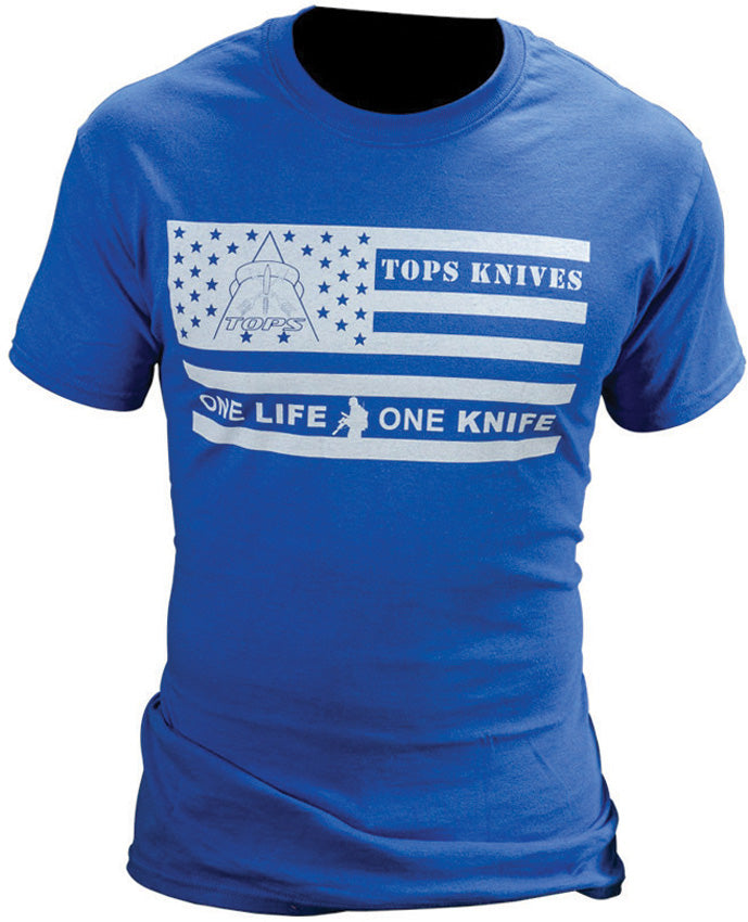 T-Shirt Flag Logo Blue XXL - TPTSFLAGBLUXXL