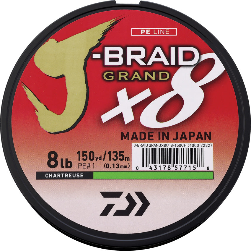 J-Braid Grand Line 8/150 Char - DIAJBGD8U8C