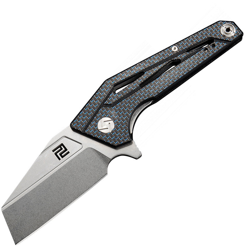 Ravine Linerlock D2 Blue CF - ATZ1819PCFB