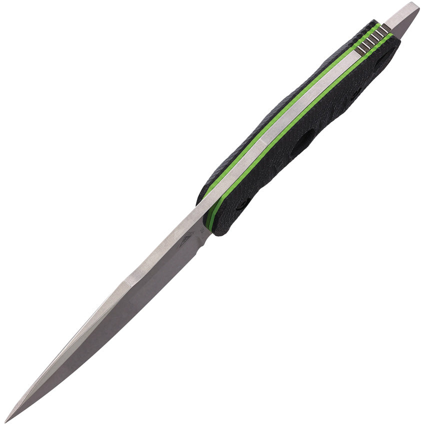 Alaris Fixed Blade Black/Grn - FOB036