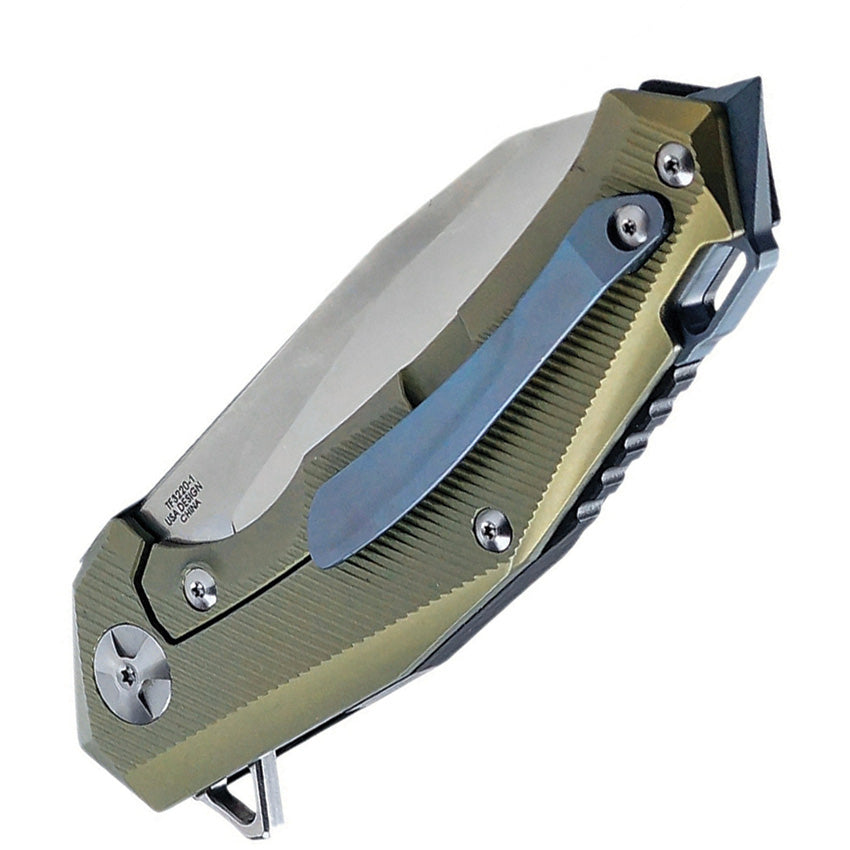 JK Hybrid Framelock Blk/Grn - TF32201