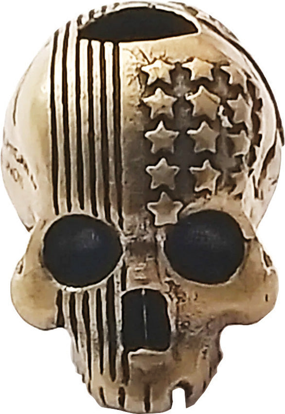 Route 66 Flag Skull Bead - CT3033