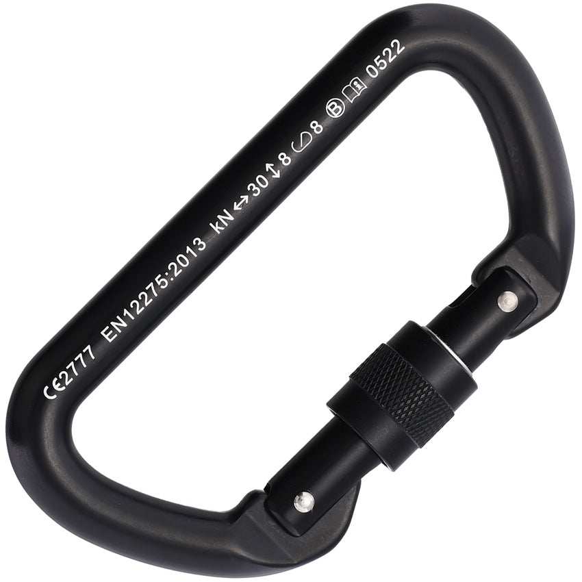 D Screw Gate Carabiner Black - CY433017