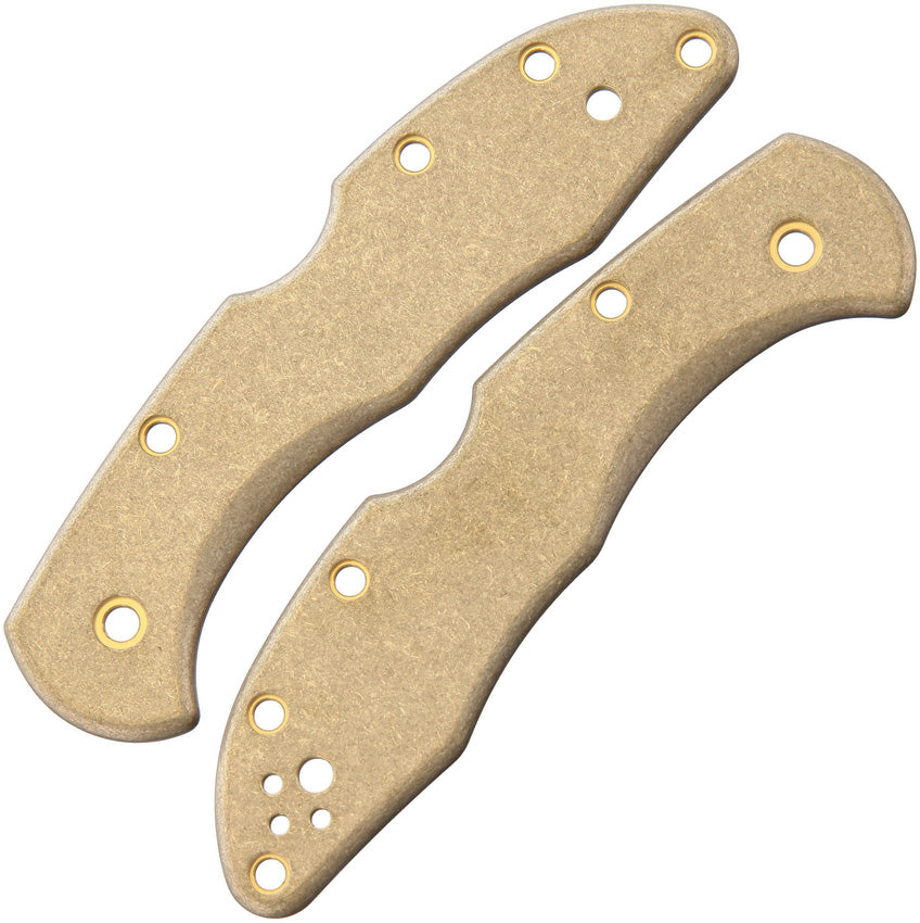 Delica Handle Scales Brass - FLY656