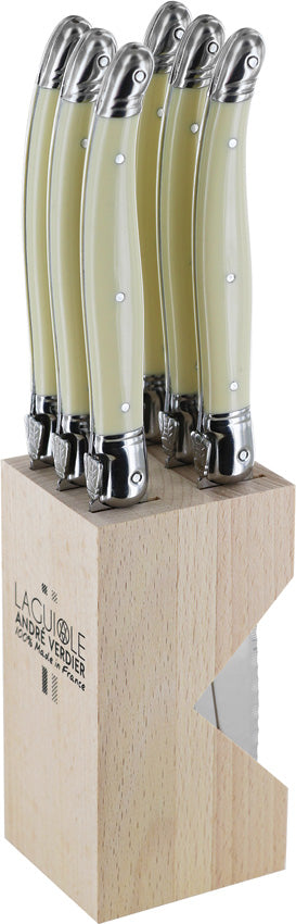 Laguiole Steak Knife Set White - VER706IBBP