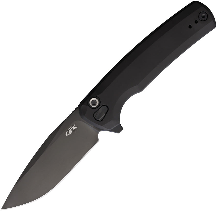 0044 Button Lock Black Ti - ZT0044BLK