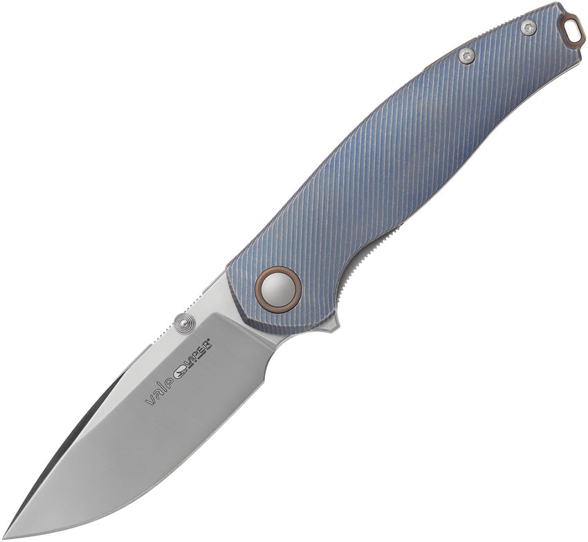 Vale Linerlock Blue Ti - V6004TIBL