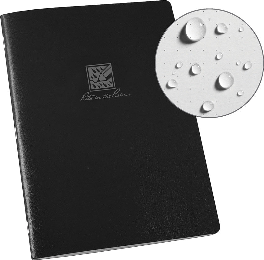 Large Stapled Notebook Black - RITR771DGLG