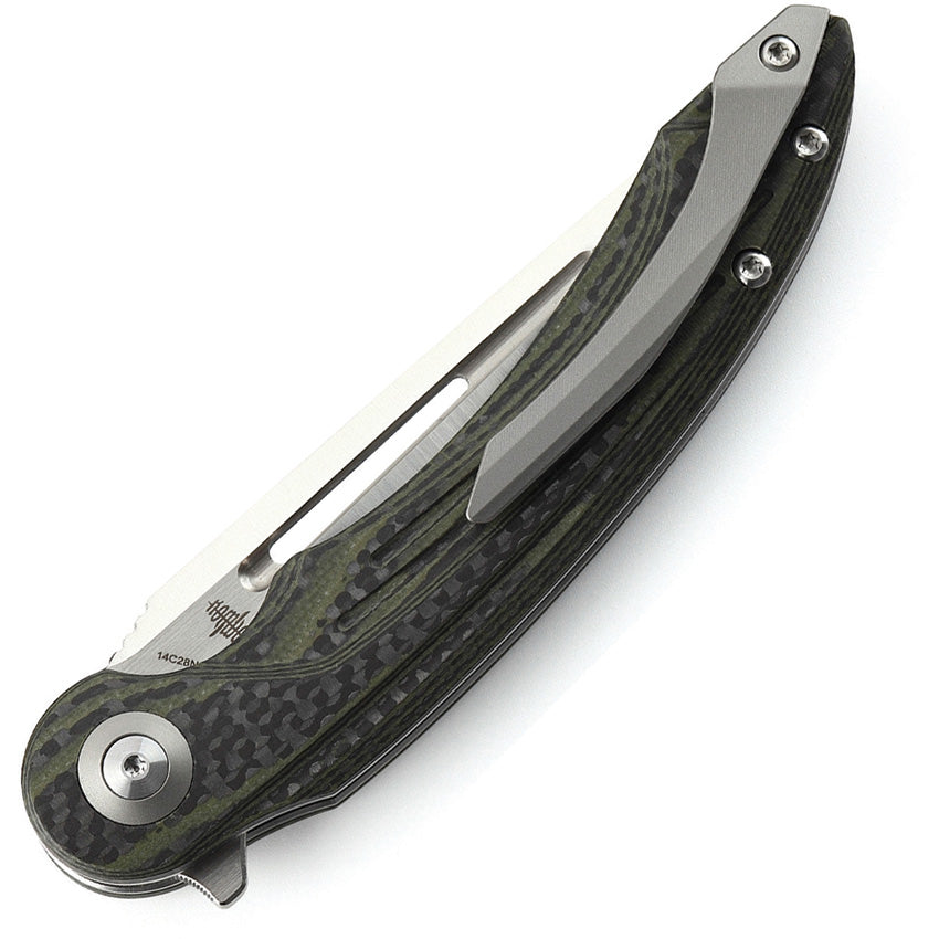 Irida Linerlock CF/G10 Green - BTKG25F